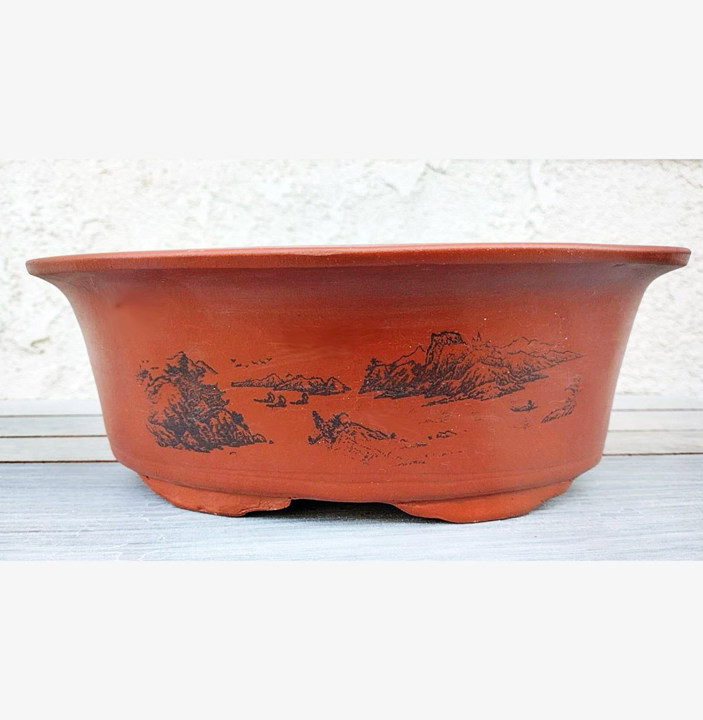 Purple Sand Bonsai Pot handmade The manger Pot simple retro breathable Pot ZiSha Planter 紫砂马槽盆 花盆