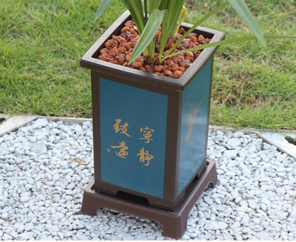 Cymbidium Orchids resin Pots - Rectangular Square Resin Plastic Flower Pot no tray