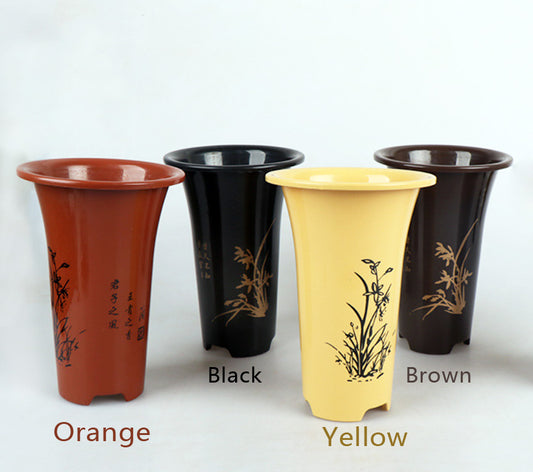 Cymbidium Orchid Hole Garden pots Plastic Flowerpot Tall Herb Flower Planter Orchid Pot Nursery Outdoor Indoor
