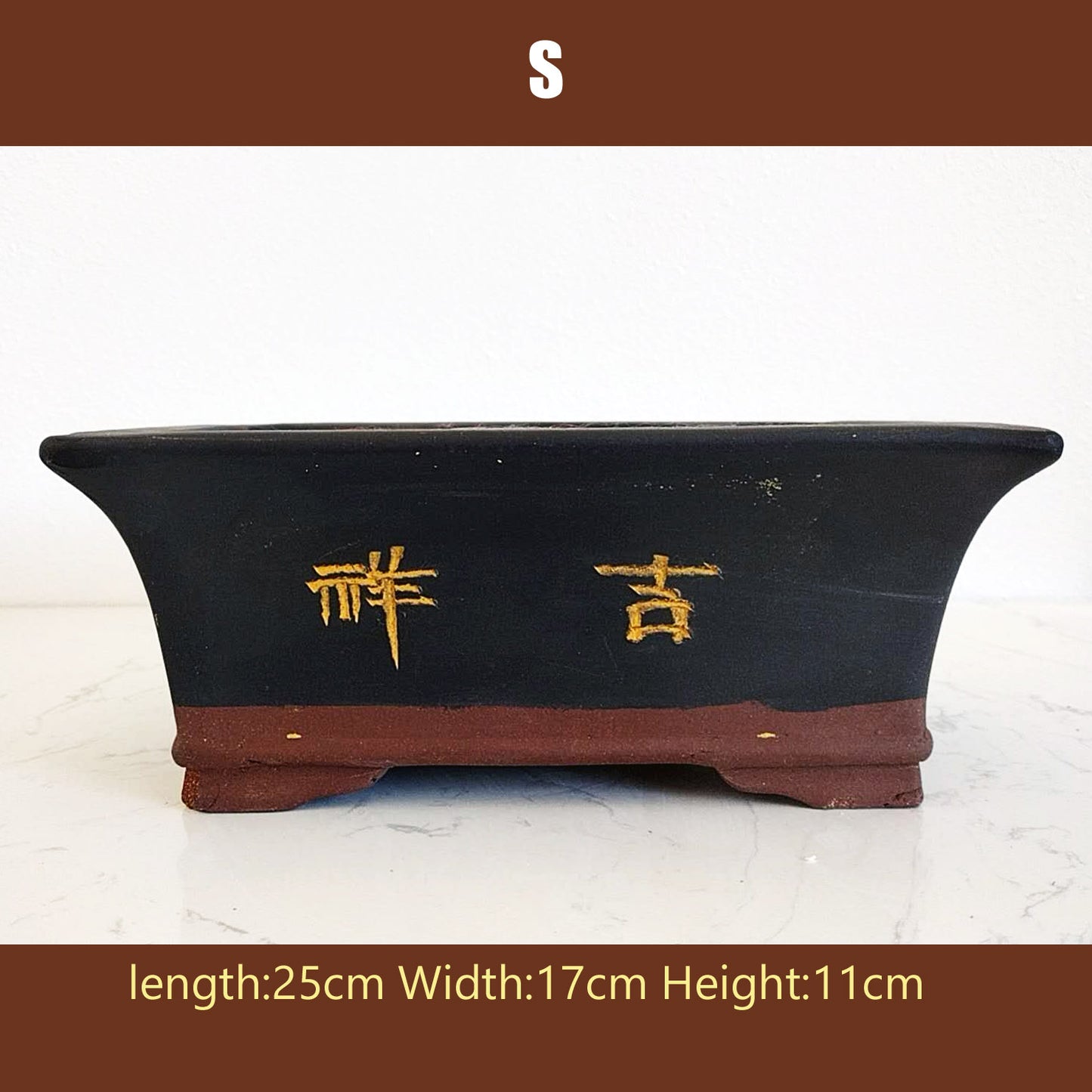 Purple Sand Bonsai Pot Handmade Bonsai Pot Hand Drawn Purple Clay Bonsai Basin