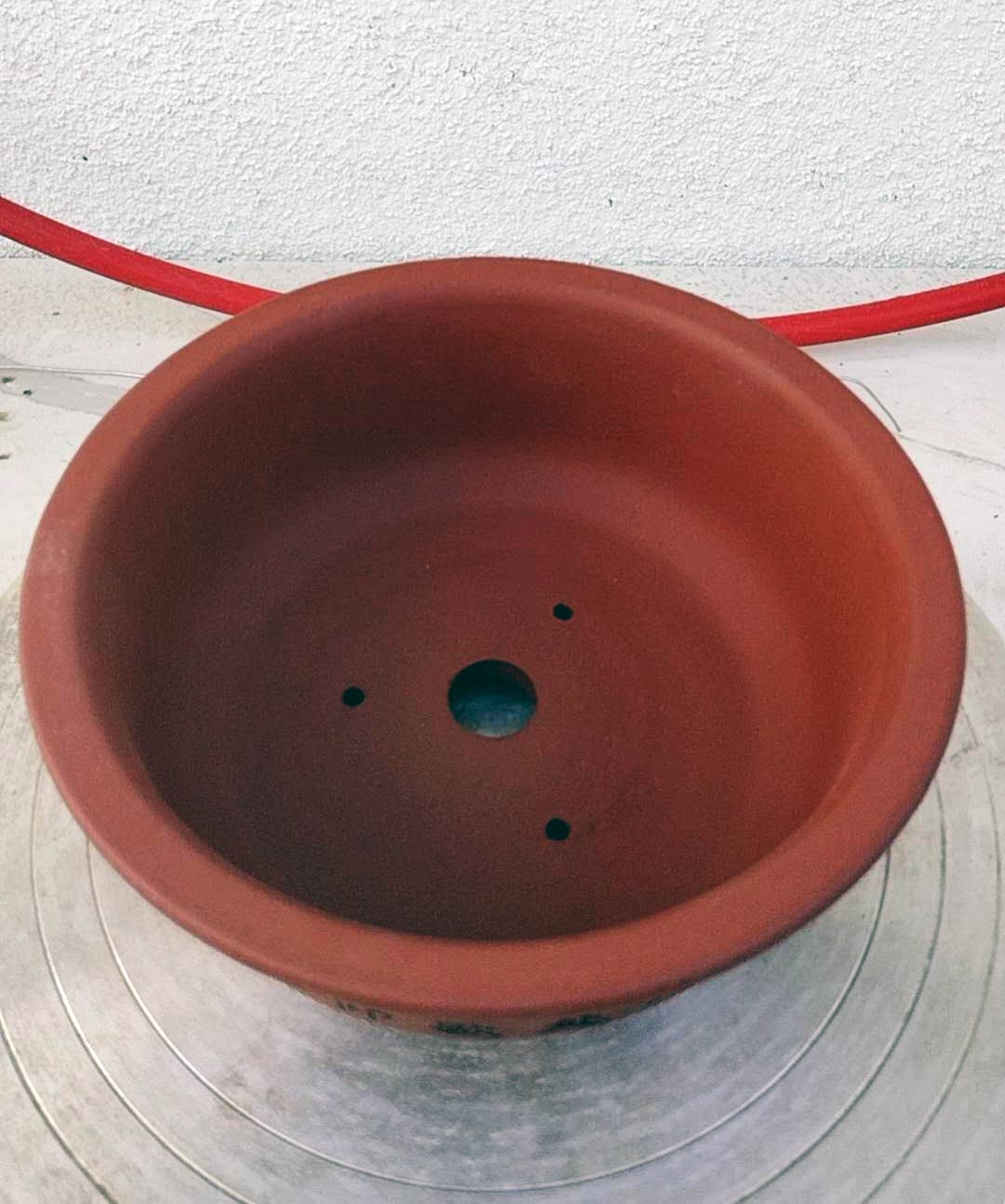 Bonsai pot handmade Ancient Poetry Flower Pot simple retro breathable zisha pot