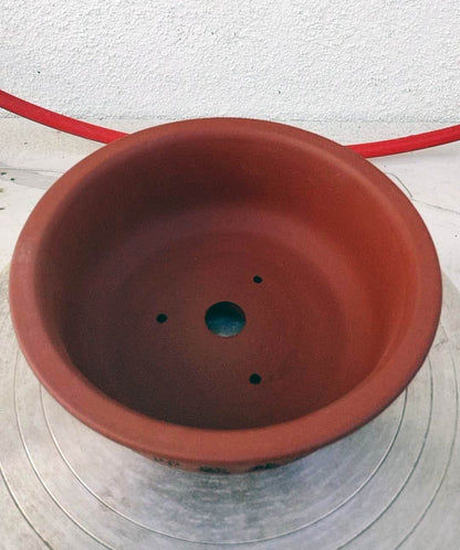 Bonsai pot handmade Ancient Poetry Flower Pot simple retro breathable zisha pot