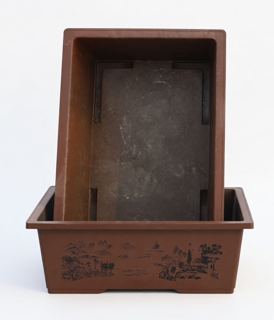 Extra Large Rectangle Resin Bonsai Pot - Thickened Planter for Outdoor indoor CYMUS Nurery