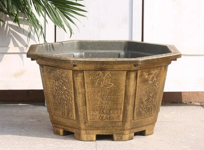 Extra Large Rectangle Resin Bonsai Pot - Thickened Planter for Outdoor indoor CYMUS Nurery