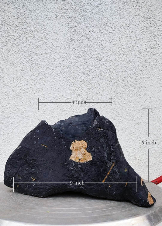 Natural Lingbi Stone Bonsai Pot with hole Whole-Piece Unique Landscape Viewing Stone