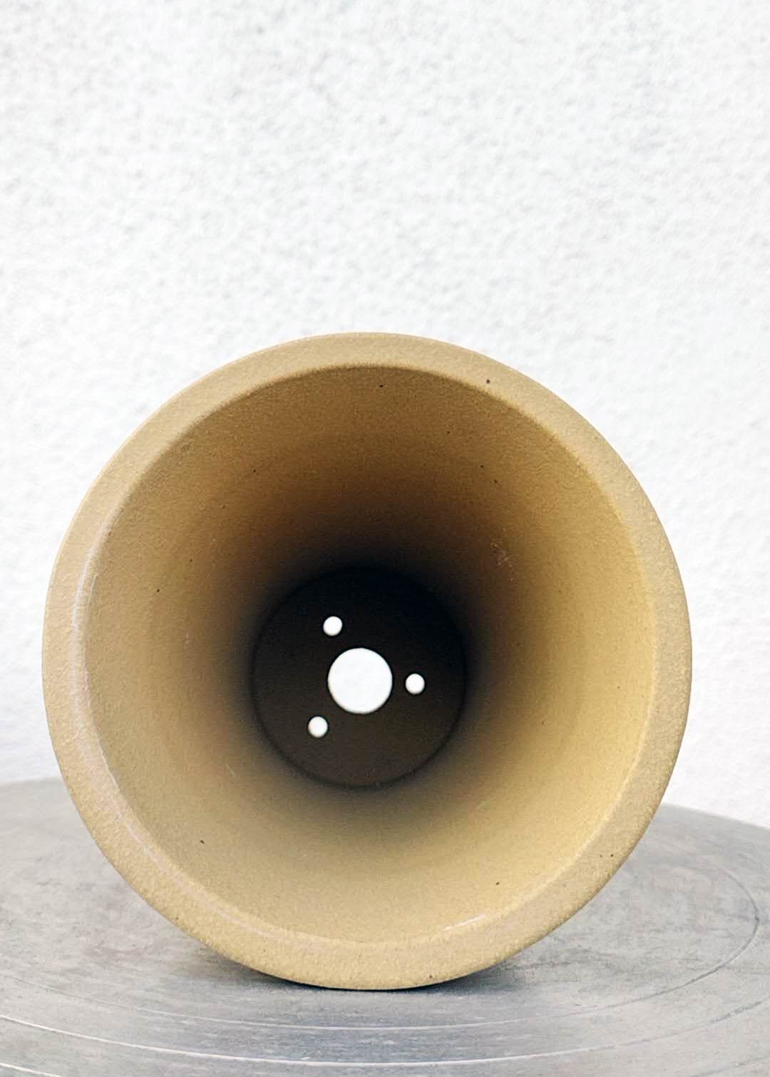 Purple Sand flower pot with holes  Orchid pot