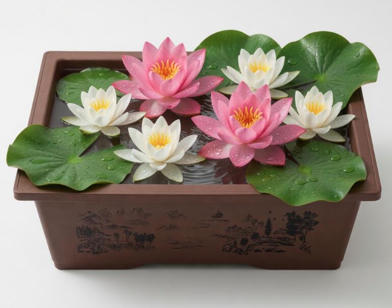 Extra Large Rectangle Resin Bonsai Pot - Thickened Planter for Outdoor indoor CYMUS Nurery