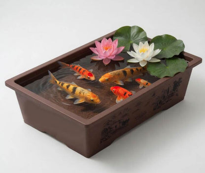 Extra Large Rectangle Resin Bonsai Pot - Thickened Planter for Outdoor indoor CYMUS Nurery