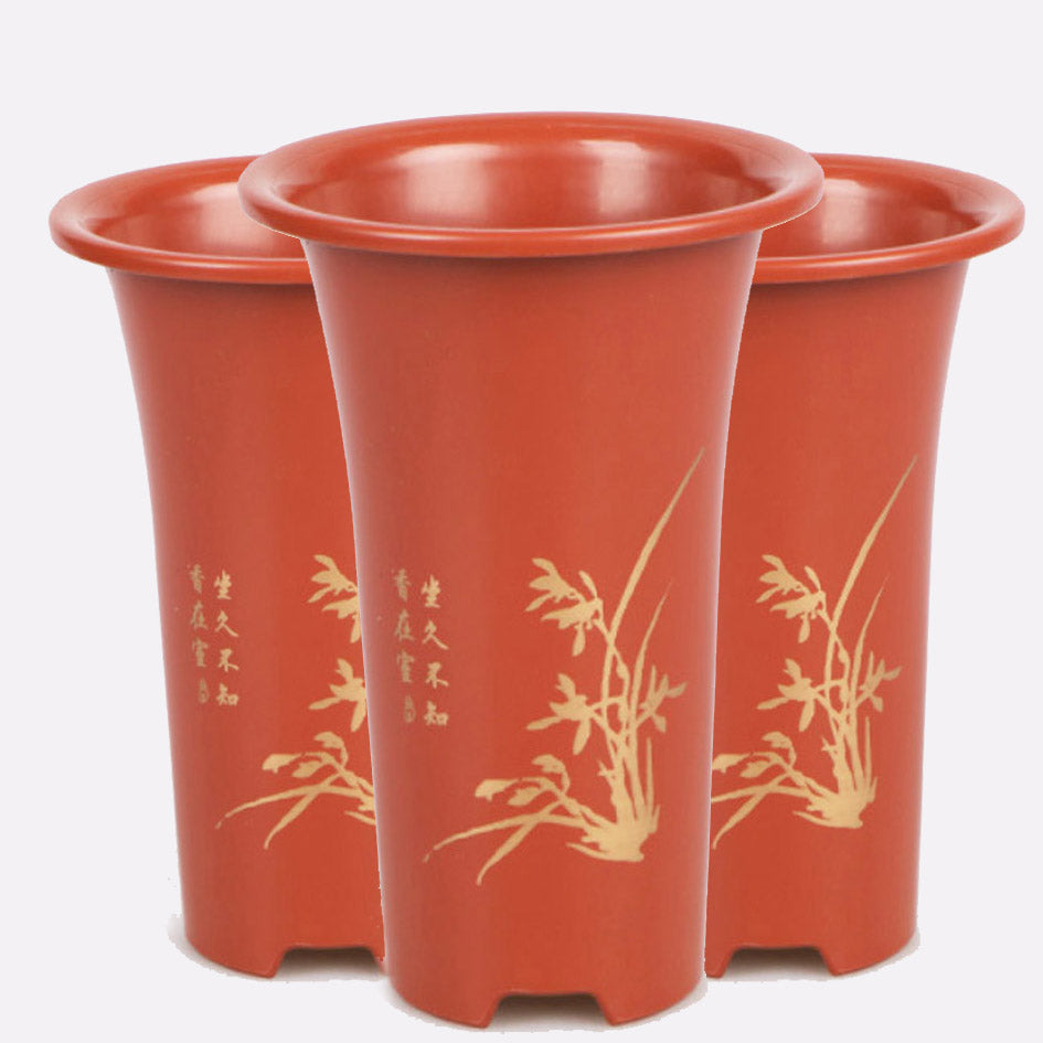 Cymbidium Orchid Hole Garden pots Plastic Flowerpot Tall Herb Flower Planter Orchid Pot Nursery Outdoor Indoor