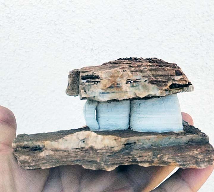 5 Pcs Natural Thousand-Layer Rock Bonsai Stones - Landscape Rock for Aquarium Paludarium & Micro Gardening