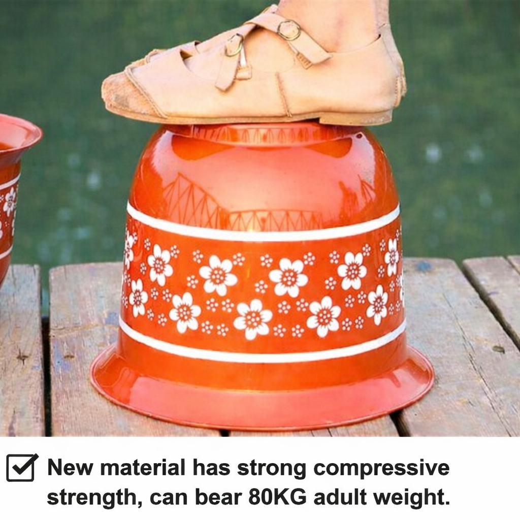 Imitation ceramic circular plastic plum blossom pot bonsai pot