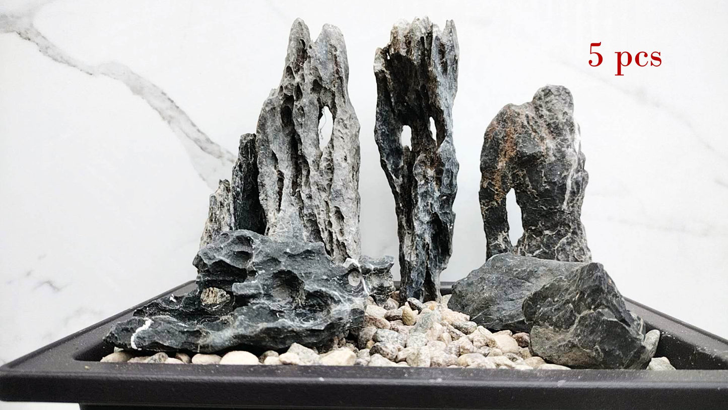 Qinglong Stone – All Natural, Natural Landscape bonsai Stone 青龙石 Natural stone