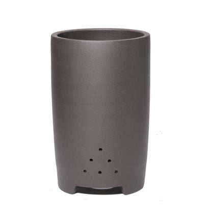 Purple sand flower pot handmade high-draw tube orchid pot simple retro breathable pot zisha planter 紫泥 紫砂花盆