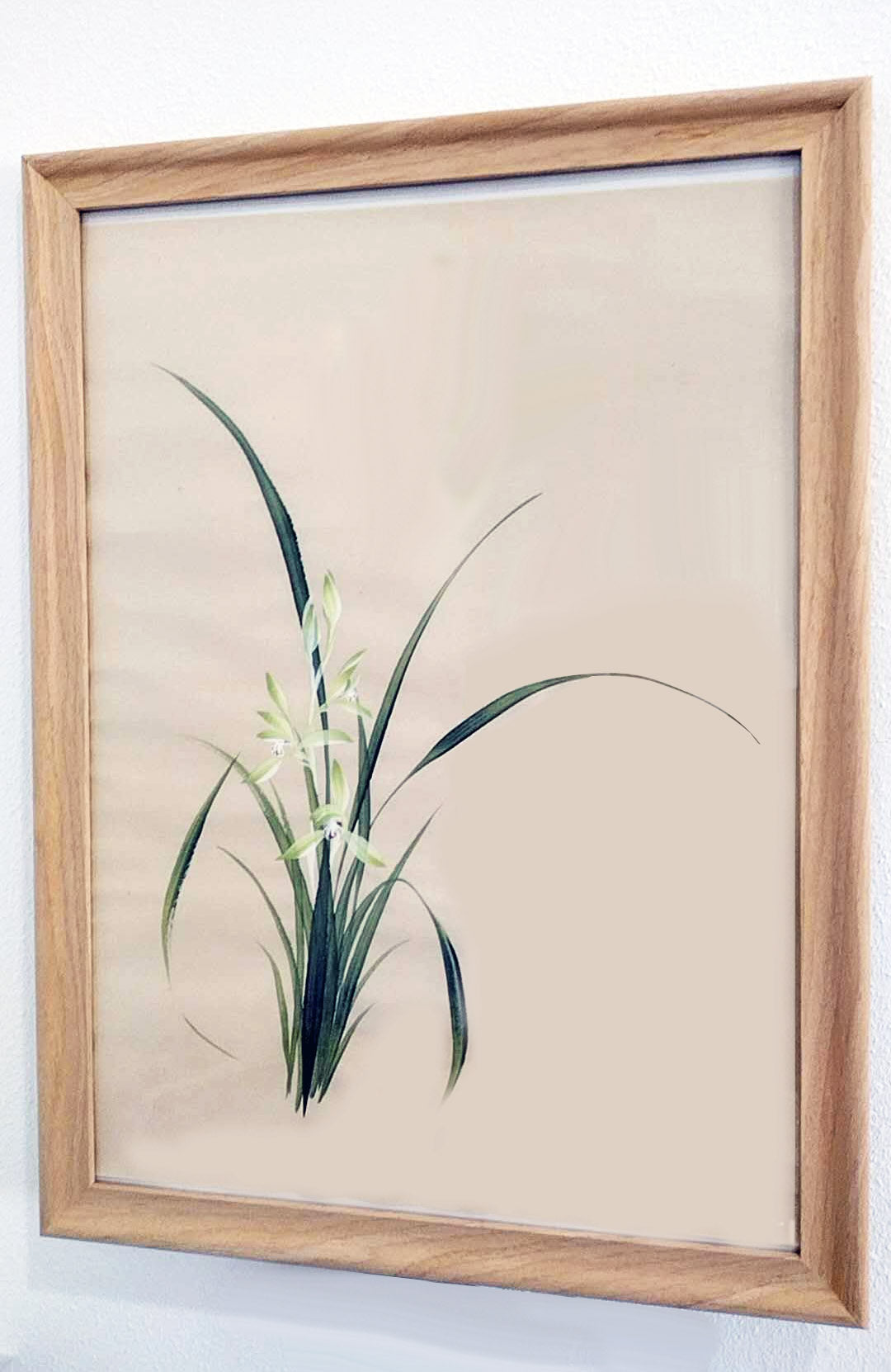 Xieyi-Style Orchid Handpainted with frame Original Chinese painting Traditonal 兰花小品 Home Decoration