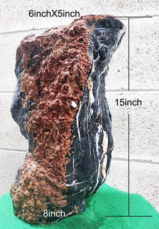 Whole Natural Landscape bonsai Stone Vase China solid natural stone ornament L3