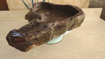 LingBi stone pot – Whole  Natural Landscape bonsai Stone 灵璧石盆景花盆 China solid natural stone 03